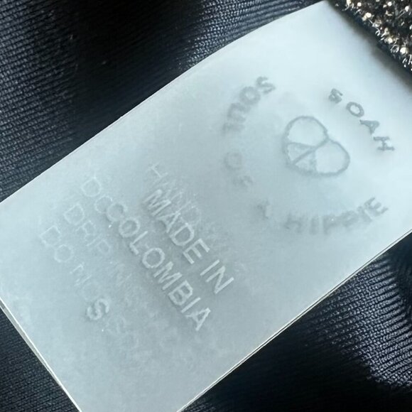 SOAH Sandy Triangle Bikini Top + High-Waisted Bottoms Swimsuit Gold Small NWT - Picture 11 of 12